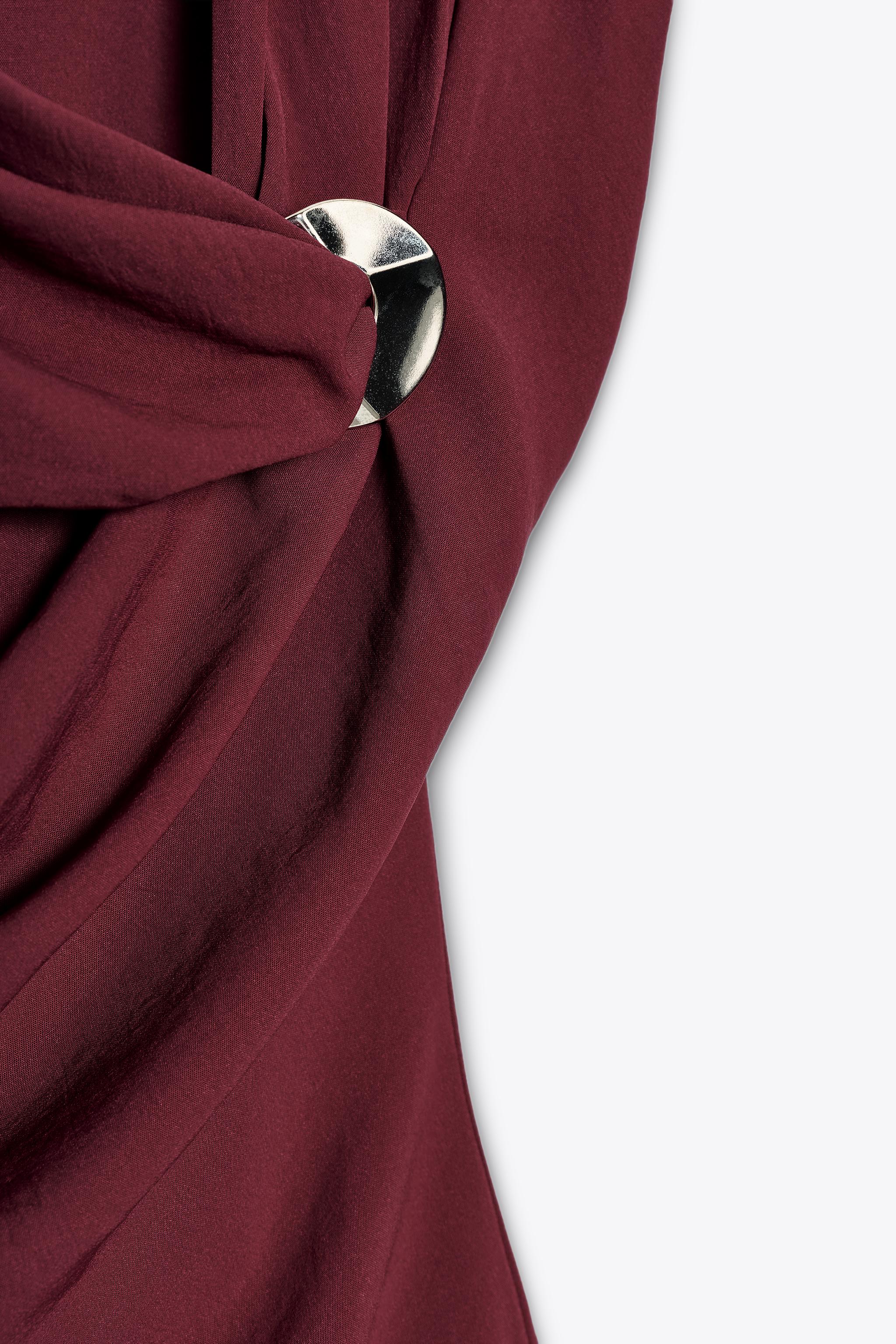 GOLD APPLIQUÉ MIDI DRESS